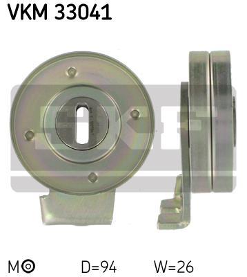 Rolo tensor da correia trapezoidal estriada SKF ref. VKM 33041